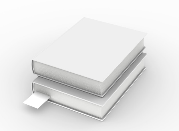 Maqueta de libro vacío de plantilla Representación 3D