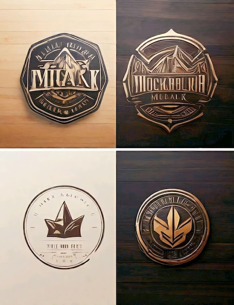 Maqueta de logotipo PSD gratis en la pared del panel