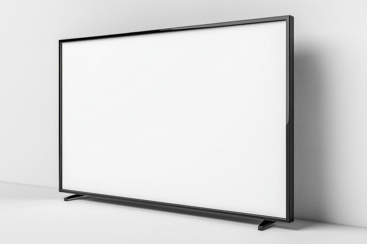 Foto maqueta de pantalla de tv en un fondo aislado creada con ia generativa