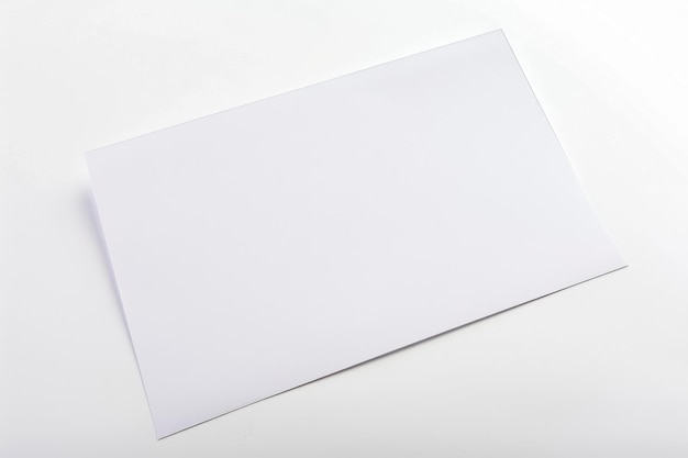 Foto maqueta de papel en blanco creada con ia generativa