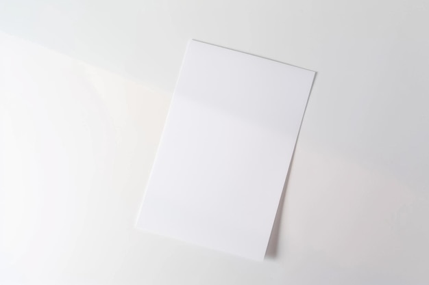 Foto maqueta de papel en blanco creada con ia generativa