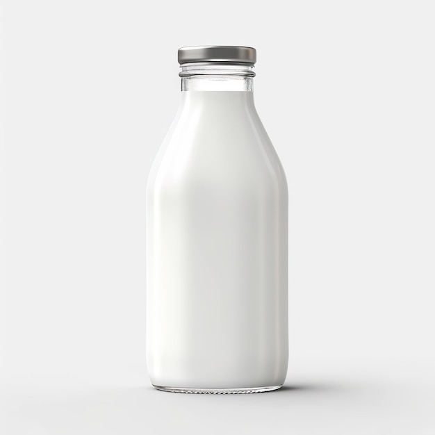 maqueta realista de botella de leche