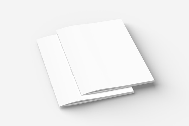 Maqueta de revista A4 de papel en blanco