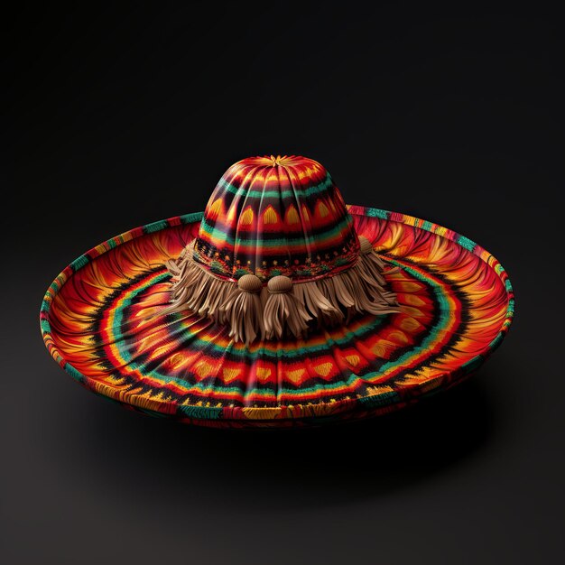 Foto maqueta de sombrero aislado sobre fondo blanco