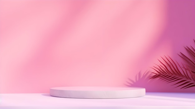 maqueta de soporte rosa