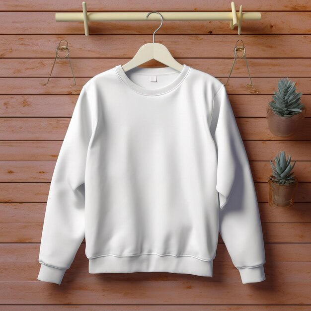 Foto maqueta de sudadera en blanco