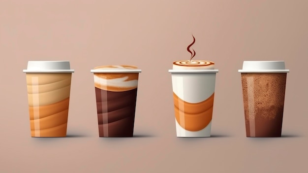 maqueta de taza de café IA generativa