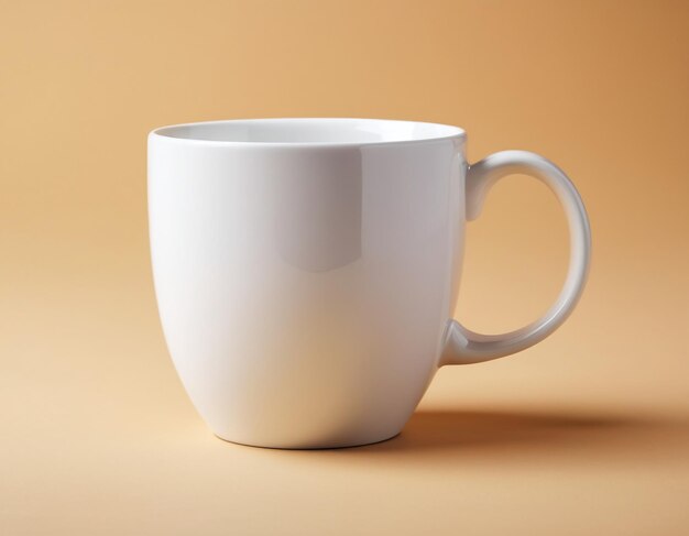 Maqueta de taza de cafe con leche