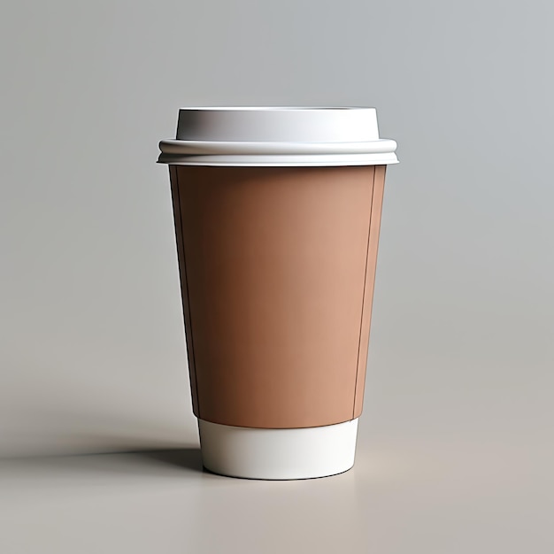 maqueta de taza de café de papel al estilo de fotografía de producto