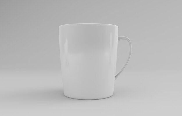 Maqueta de taza realista renderizada en 3D