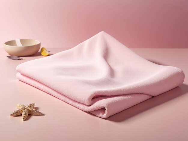 Maqueta de toalla de playa blanca aislada con trazado de recorte lienzo en blanco para su diseño