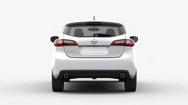 Foto maqueta de la vista trasera del nissan pulsar