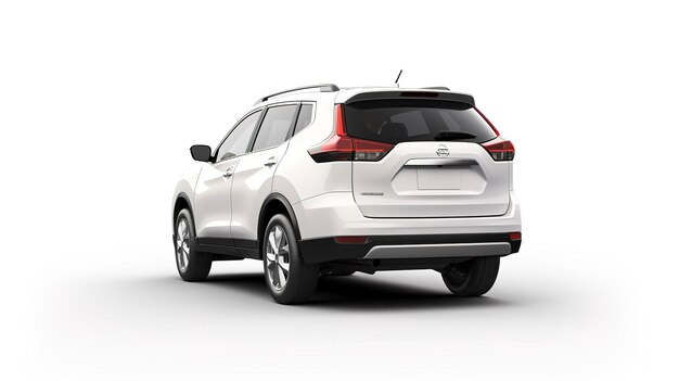 Foto maqueta de la vista trasera del nissan rogue