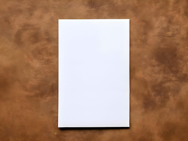 Maquete branca em branco de papel fino em alta resolução