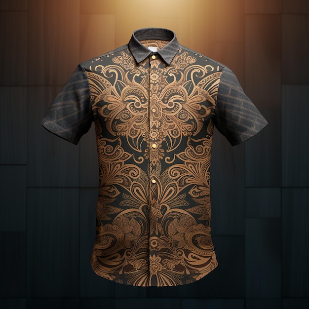 Maquete de camisa Jogja batik