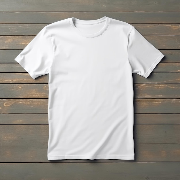 Maquete de camiseta branca com mangas curtas