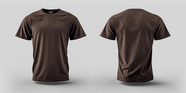 maquete de camiseta castanha IA geradora