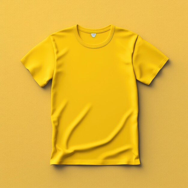 Foto maquete de camiseta do banco amarelo