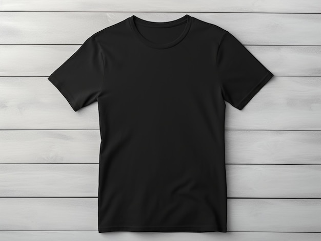 Maquete de camiseta preta