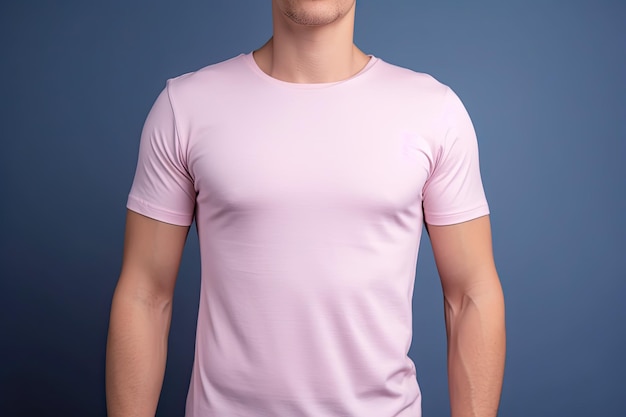 Maquete de camiseta rosa para infinitas possibilidades de design