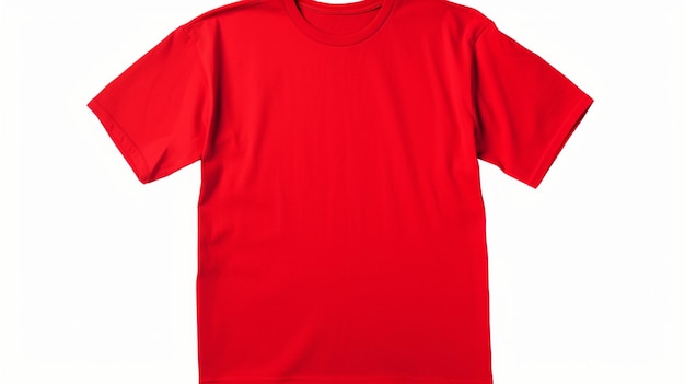 maquete de camiseta vermelha