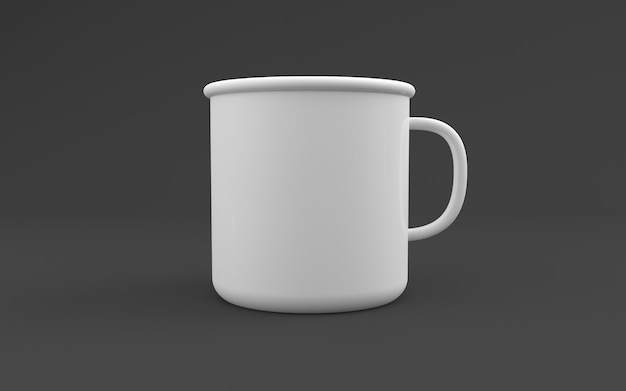 Maquete de caneca realista 3D renderizado