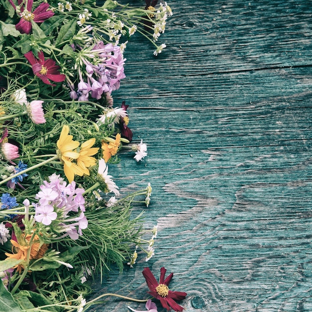 Maquete de flores de verão