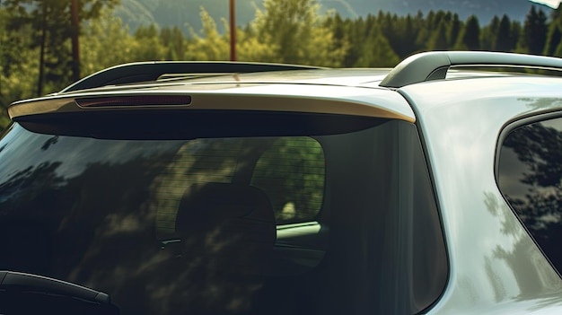Maquete de janela de carro Janela traseira de carro