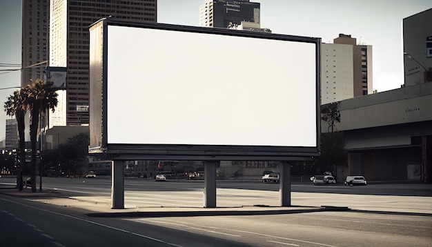 Maquete de outdoor ao ar livre Cartaz de publicidade ao ar livre na rua para anunciar a cidade de rua