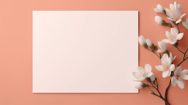maquete de papel fundo rosa