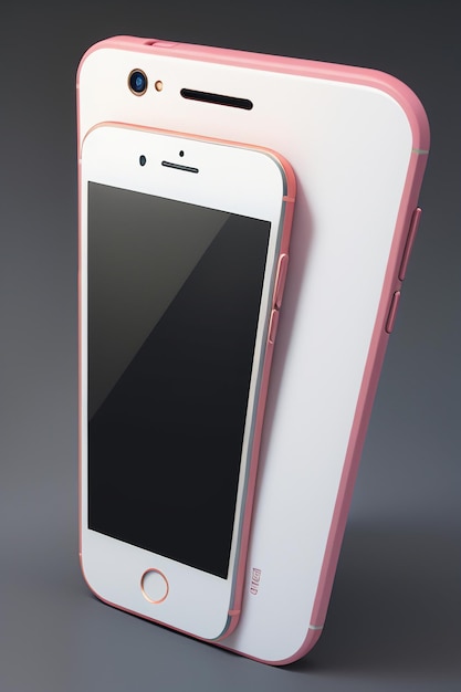 Foto maquete de produto de telefone celular para smartphone, exibição de publicidade, renderização de fundo de papel de parede de maquete
