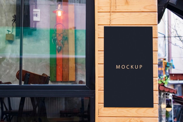 Maquete de quadro de avisos e moldura vazia de modelo para design gráfico de apresentação de logotipo
