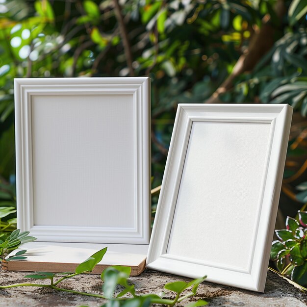 maquete de quadros em branco