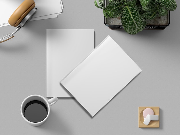 Maquete de revista em branco