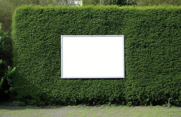 maquete de tela de outdoor em branco