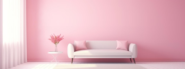 maquete de tela estilo rosa