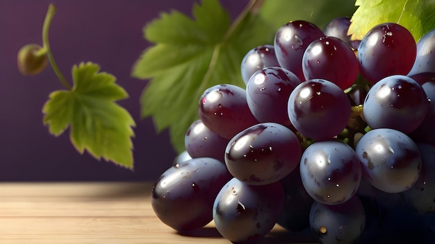 Foto maquetes de fundo de ilustração de uvas