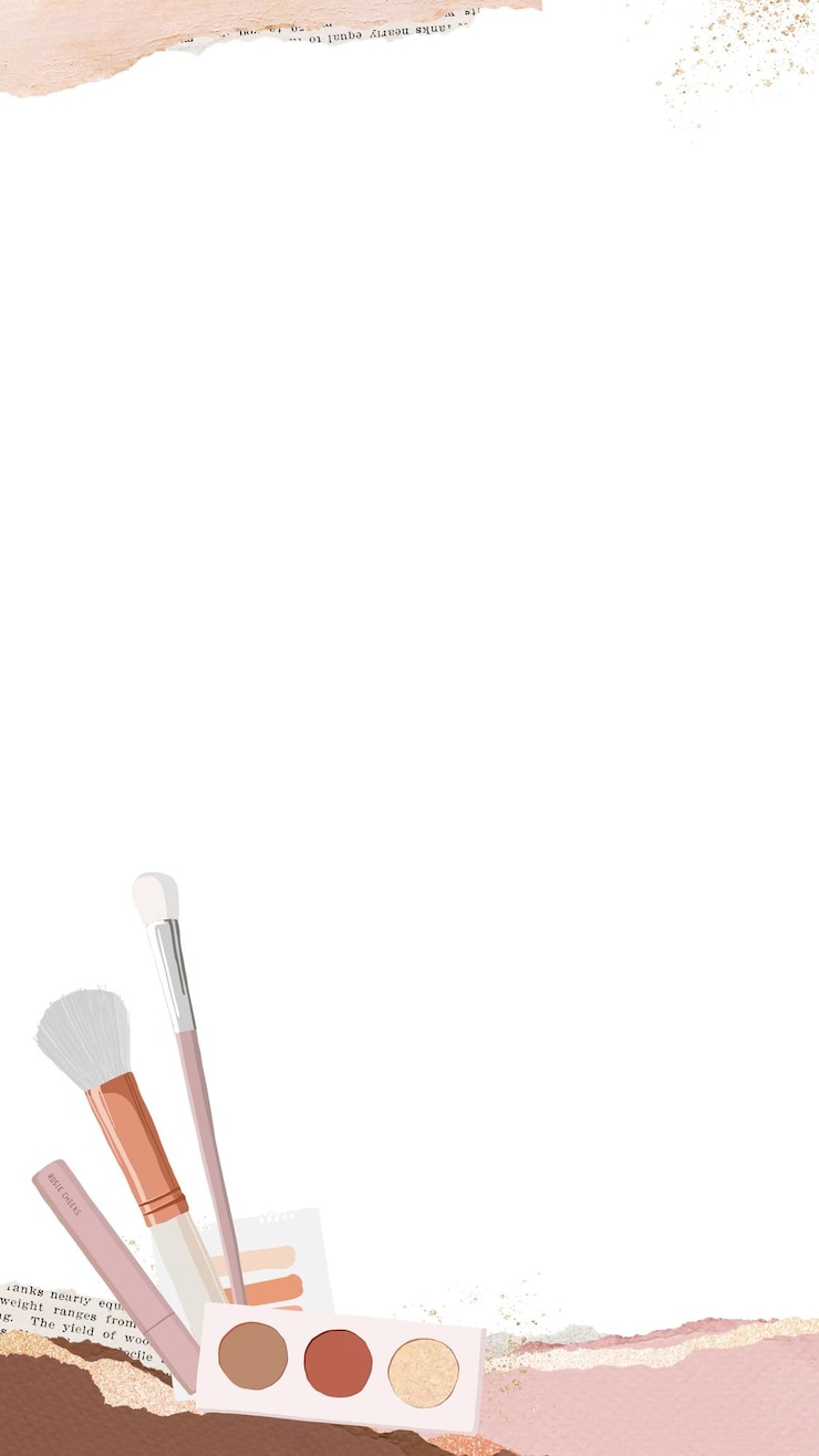Foto maquillaje de belleza marco de borde png fondo transparente
