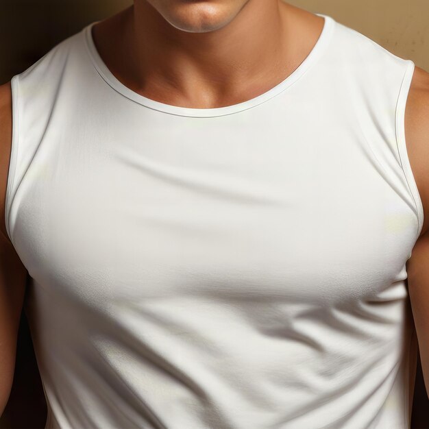 Maquillaje de camiseta blanca para hombres