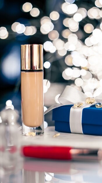 Foto maquillaje cosmético navideño con purpurina navideña ... más @ articulo.mercadolibre.com.ar