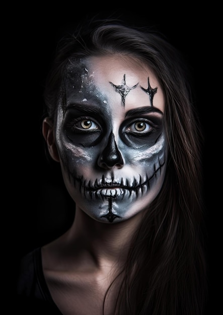 Maquillaje de Halloween y sesión de fotos gótica