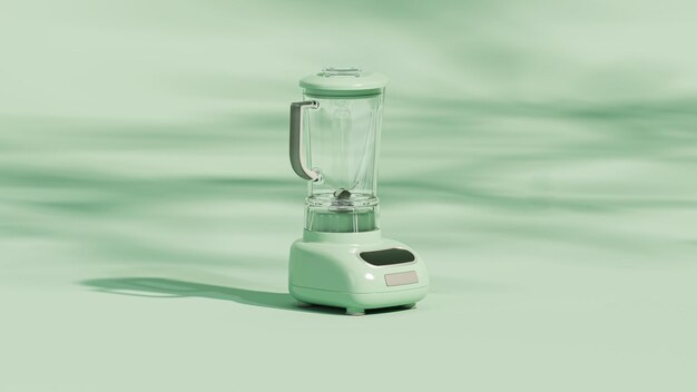 Máquina batidora mezcladora en color azul pastel y verde Pequeños electrodomésticos de cocina