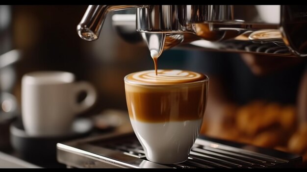 Foto máquina de café espresso