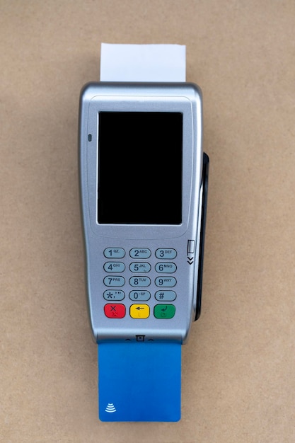 Foto máquina de cartão de crédito mobil
