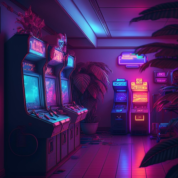 Plataforma De Dança De Arcade Vintage Retro Arcade Computador De Jogos Em  Sala Roxa Plana Jogos Retrorreflectores Jogos Antigos 3d Ilustração Stock -  Ilustração de roxo, adolescente: 176366657