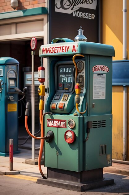 Máquina de reabastecimento automático de posto de gasolina, equipamento de trabalho, máquina de venda automática de pilha de carregamento