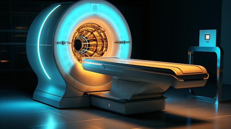 Foto máquina de ressonância magnética
