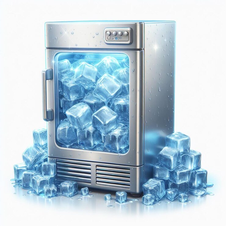 Una máquina de hielo compacta con un diseño elegante