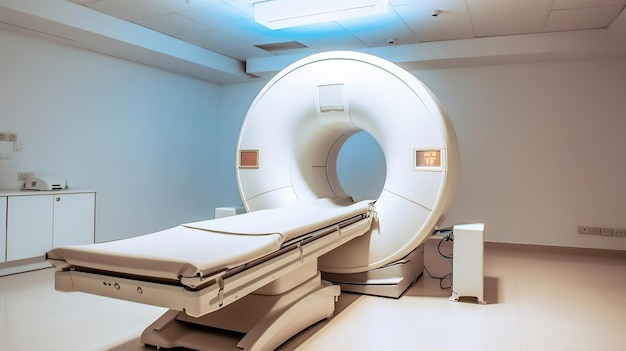 Máquina de imágenes por resonancia magnética en el hospital generativo ai