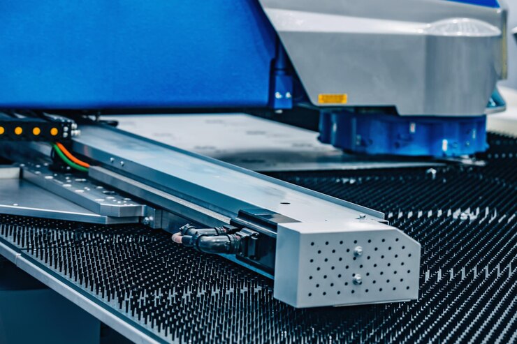 Foto máquina de perforación de tecnología híbrida flex de cerca
